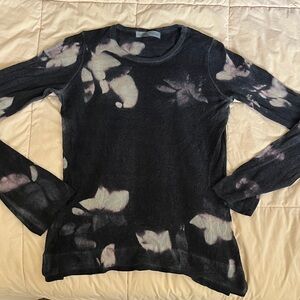 Black and White Marika Charles Cashmere Sweater